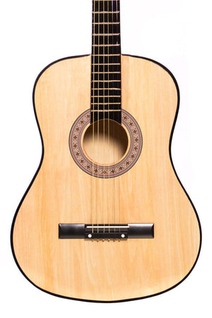 Chitara Clasica Crem/Natur 4/4 38" ( 95 X 35 CM ), pentru Incepatori si Adulti, Recomandata peste 8-10 ani, 6 Corzi Metalice, 20 De Taste - SHAM - Eleganta autentica, Inspiratie modena.