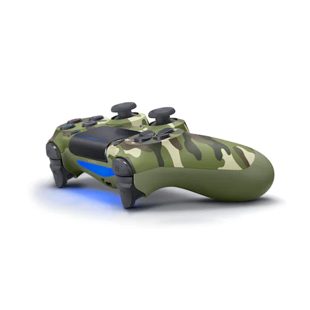 Controller Sony Dualshock 4 v2 pentru PlayStation 4, Green Camouflage - SHAM - Eleganta autentica, Inspiratie modena.