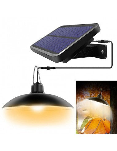 Set panou solar cu 2 becuri LED cu aplica, telecomanda, 50W - SHAM - Eleganta autentica, Inspiratie modena.