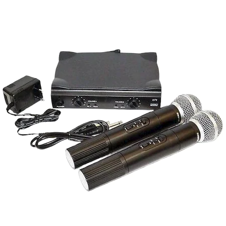 Sistem Audio Profesional 2 Microfoane Wireless Shure UHF SM58-1, Valiza Transport, Jack de 6.3mm, Adaptor Alimentare 220V, 2 Baterii de 9V, Raza Operare 100m - SHAM - Eleganta autentica, Insp