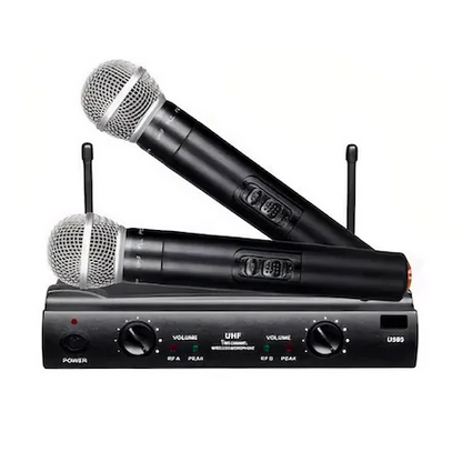 Sistem Audio Profesional 2 Microfoane Wireless Shure UHF SM58-1, Valiza Transport, Jack de 6.3mm, Adaptor Alimentare 220V, 2 Baterii de 9V, Raza Operare 100m - SHAM - Eleganta autentica, Insp