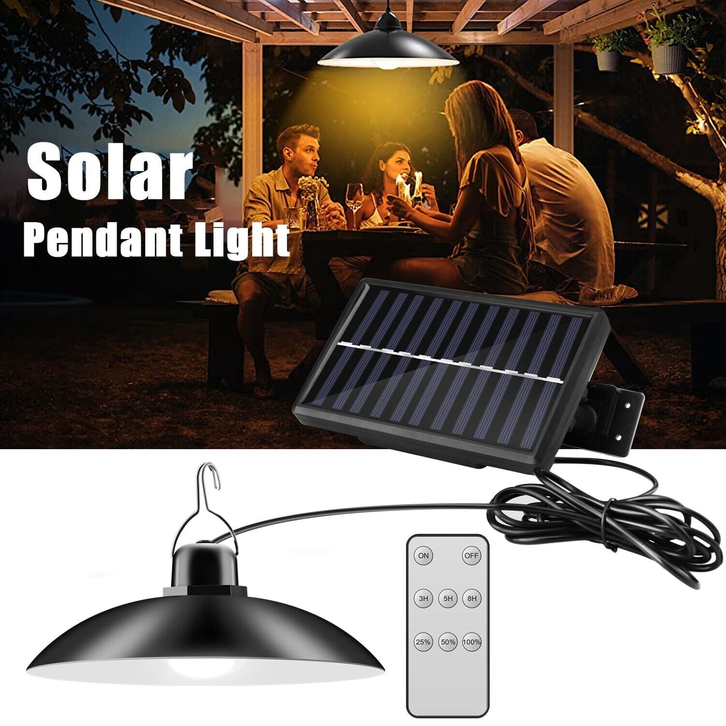 Set panou solar cu 2 becuri LED cu aplica, telecomanda, 50W - SHAM - Eleganta autentica, Inspiratie modena.