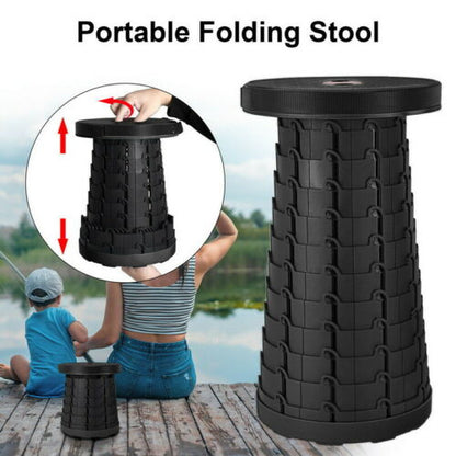 Scaun rotund portabil, retractabil, extensibil cu pliere telescopica pentru camping - SHAM - Eleganta autentica, Inspiratie modena.